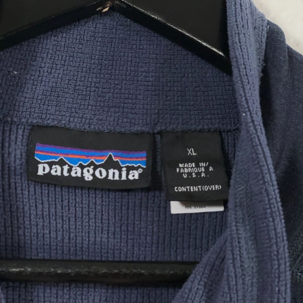 Patagonia Vintage Made in USA R.5 Regulator Polartec Fleece 1/2 Zip Men's XL - Picture 4 of 9